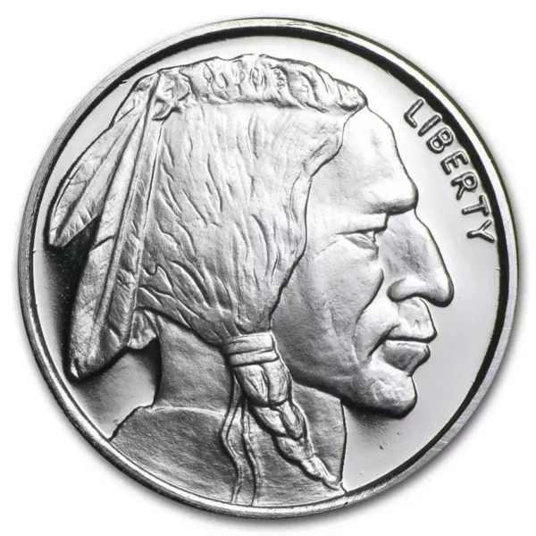 1/2 oz .999 Silver Buffalo Round