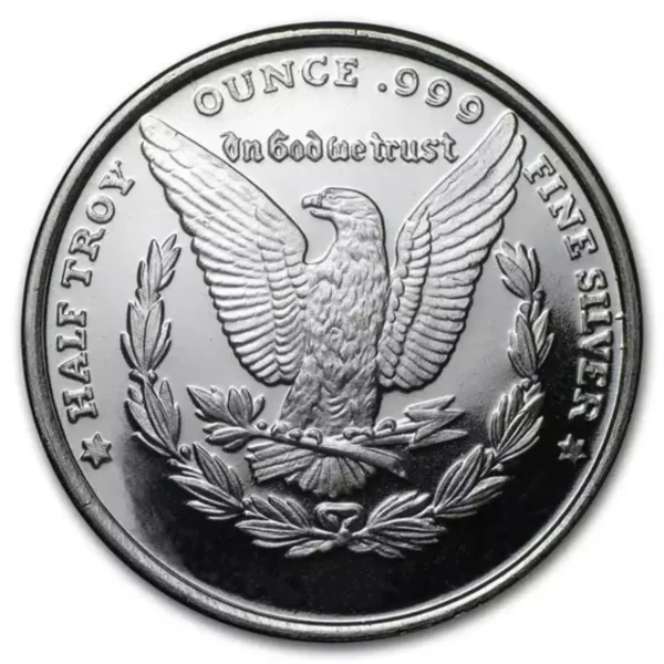 1/2 oz .999 Silver Morgan Round