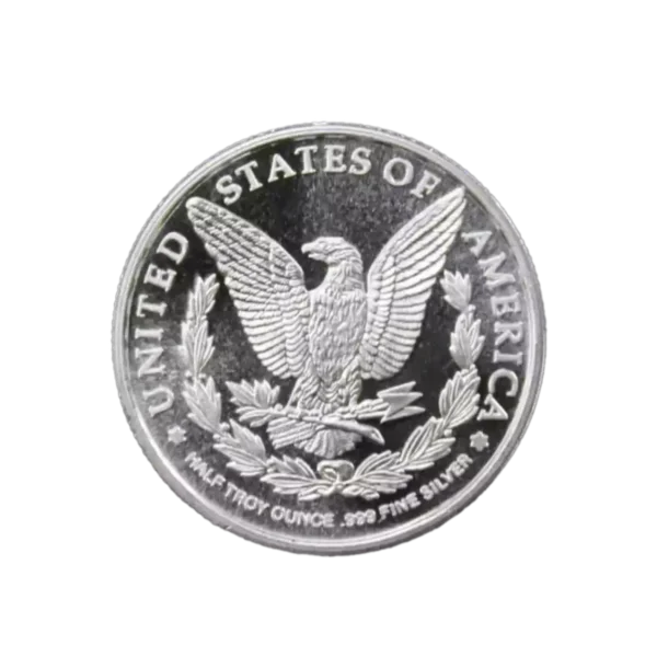 1/2 oz .999 Silver Morgan Round