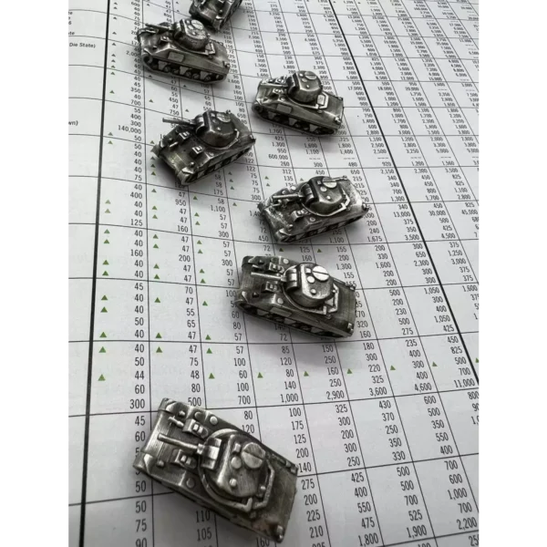 1:200 Scale Investment Caster .999 silver M4 Sherman Model