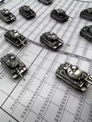 1:200 Scale Investment Caster .999 silver Tiger I tank model
