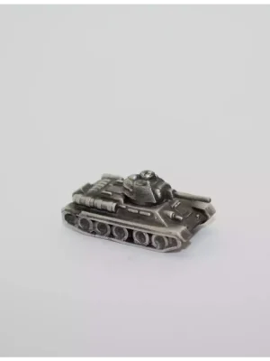1:200 Scale IC .999 silver T34 tank model