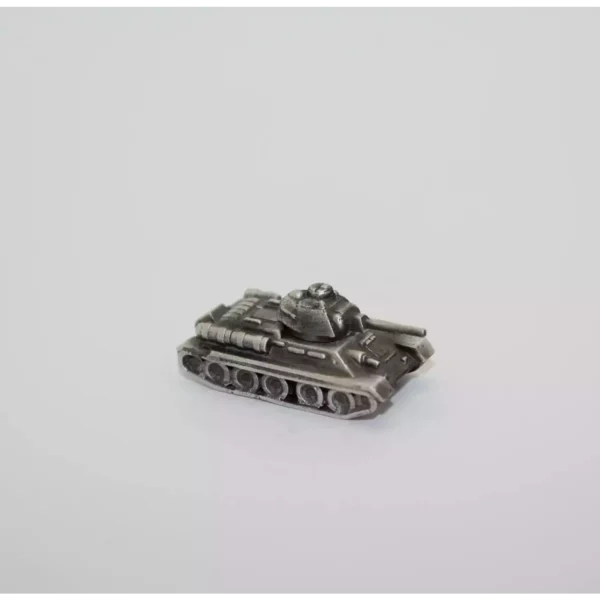 1:200 Scale IC .999 silver T34 tank model