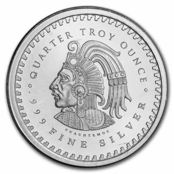 1/4 oz .999 Silver Round - Aztec Calendar