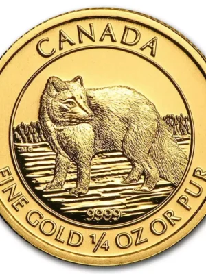 1/4oz Royal Canadian Mint Arctic Fox .9999 Gold Coin