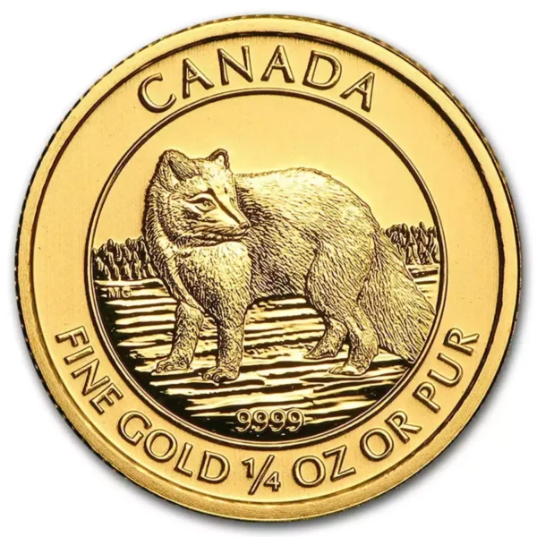 1/4oz Royal Canadian Mint Arctic Fox .9999 Gold Coin