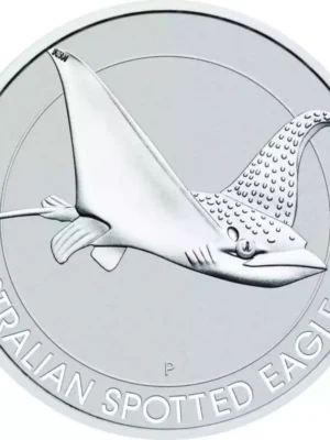 1.5oz Australia Perth Mint Spotted Ray .9999 Silver Coin