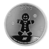 1 oz Asahi Christmas Happy Holidays Silver Round