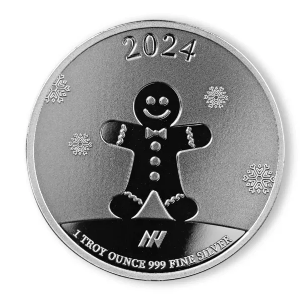 1 oz Asahi Christmas Happy Holidays Silver Round