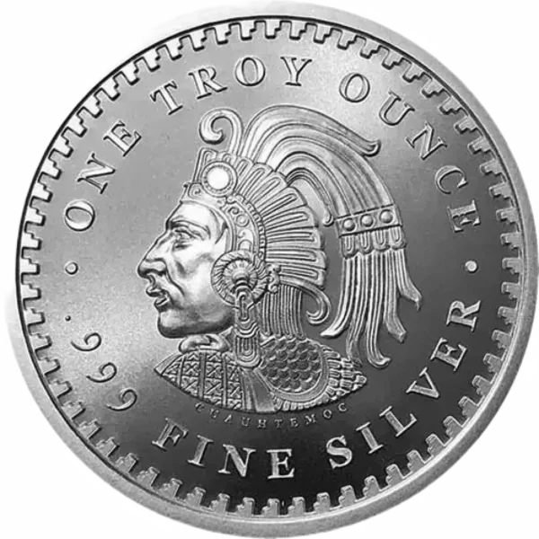 1 oz Aztec Calendar .999 Silver Round