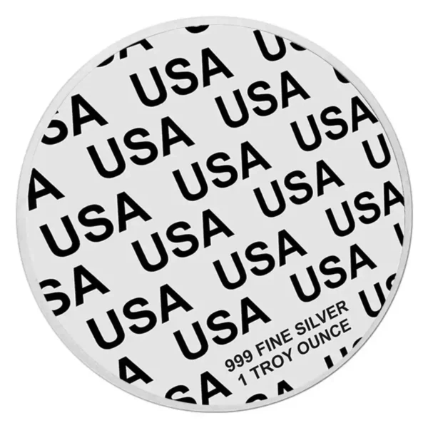 1 oz Trump Fight .999 Silver Coloured Round