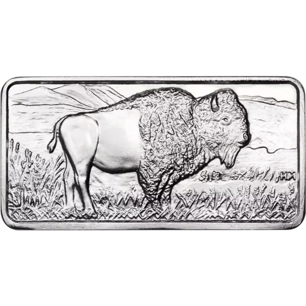 10oz Highland Mint Buffalo .999 Silver Bar