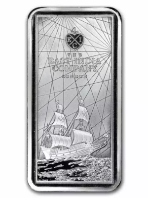 250g St. Helena East India Company Rectangular Silver Bar Coin