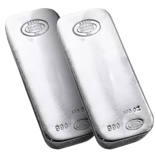 100oz Asahi .999 Silver Bar