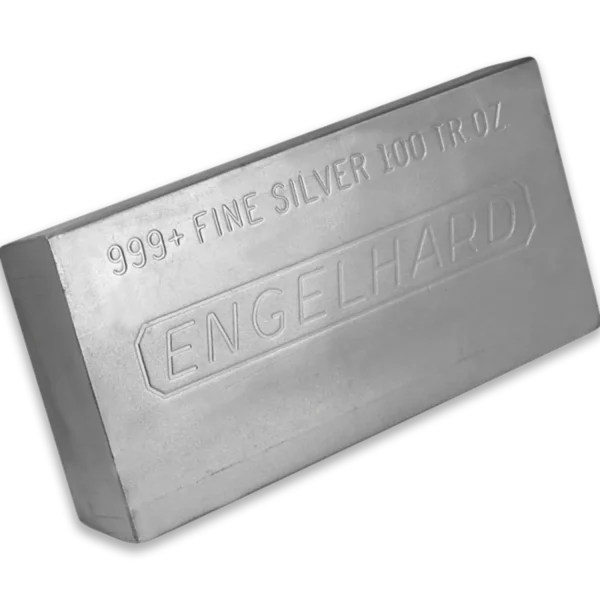 100oz Engelhard .999 Silver Bar