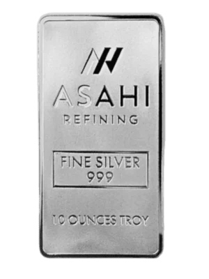 10oz Asahi .999 Silver Bar
