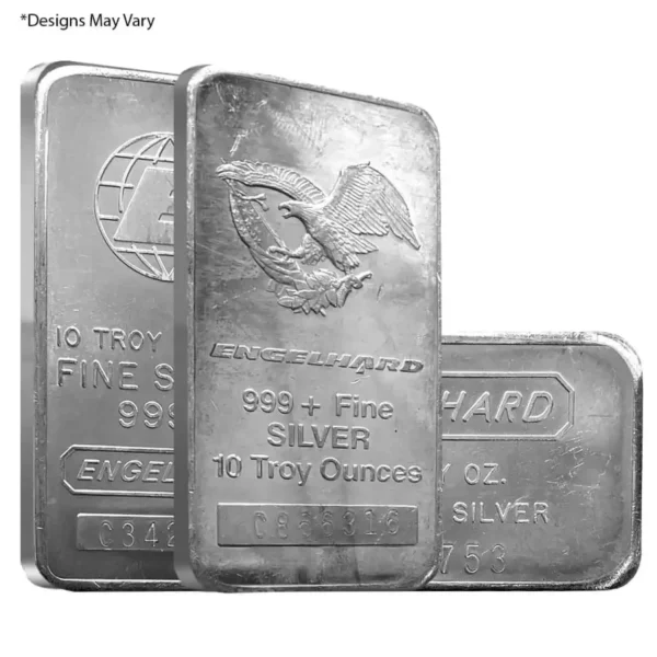 10oz Engelhard .999 Silver Bar (Random Design)
