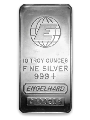 10oz Engelhard .999 Silver Bar (Random Design)