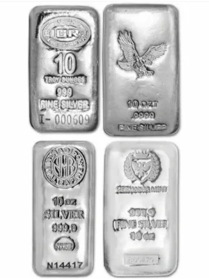 10oz Random .999 Silver Bar (Random Design)