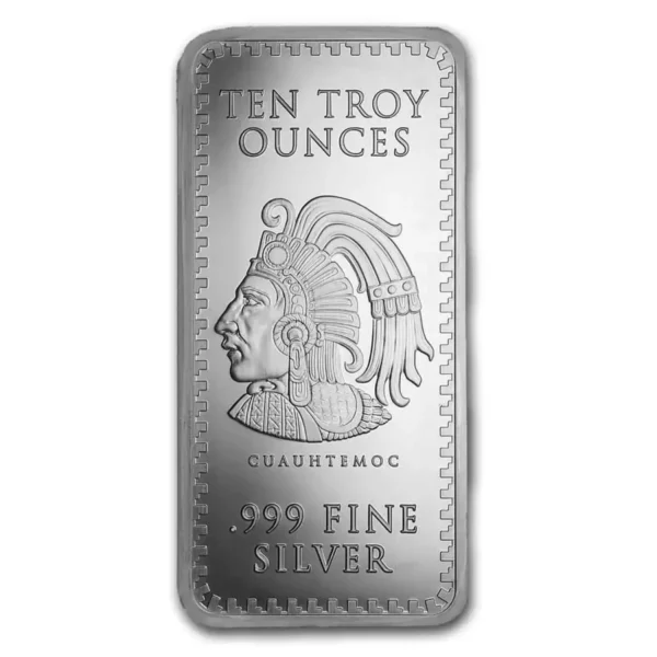 10oz GSM Aztec .999 Silver Bar
