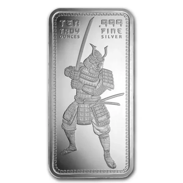 10oz GSM Samurai Warrior.999 Silver Bar