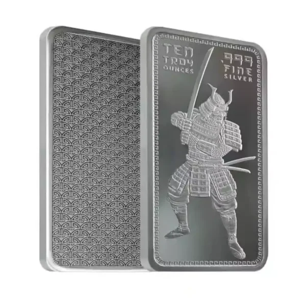 10oz GSM Samurai Warrior.999 Silver Bar