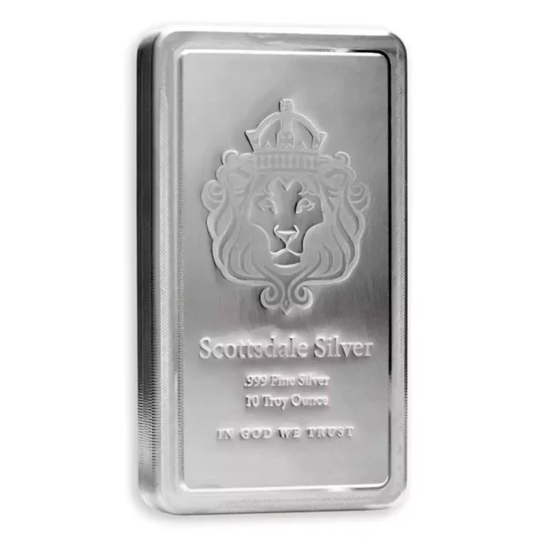 10oz Scottsdale .999 Silver Stacker Bar