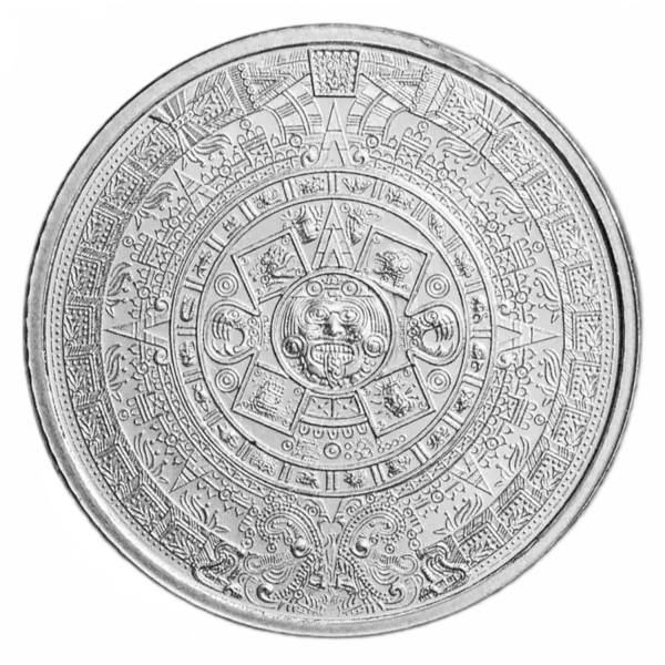 1/4 oz .999 Silver Round - Aztec Calendar