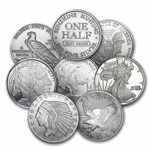 1/2oz Generic .999 Silver Round (Random Design)