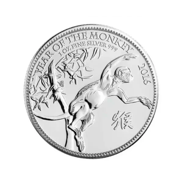 2016 1oz Royal Mint .999 Silver Lunar Series Year of the Monkey
