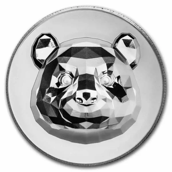 1oz 2022 Fiji 3D Panda .999 Silver Coin