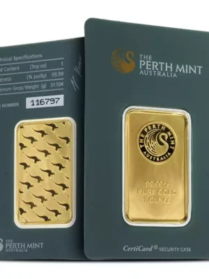 1oz Australian Perth Mint .9999 Gold Bar in Assay