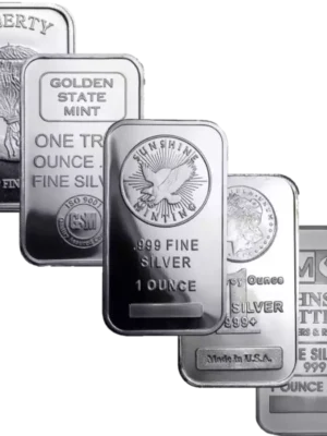 1oz Generic .999 Silver Bar (Random Design)