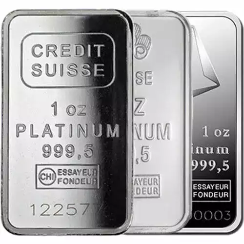 1oz Generic .9995 Platinum Bar (Random Design)