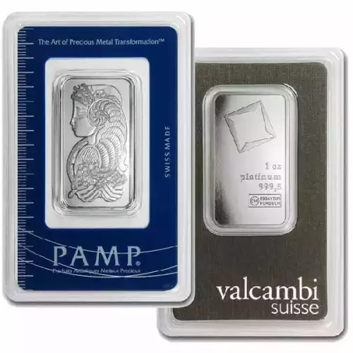 1oz Generic .9995 Platinum Bar (Random Design)