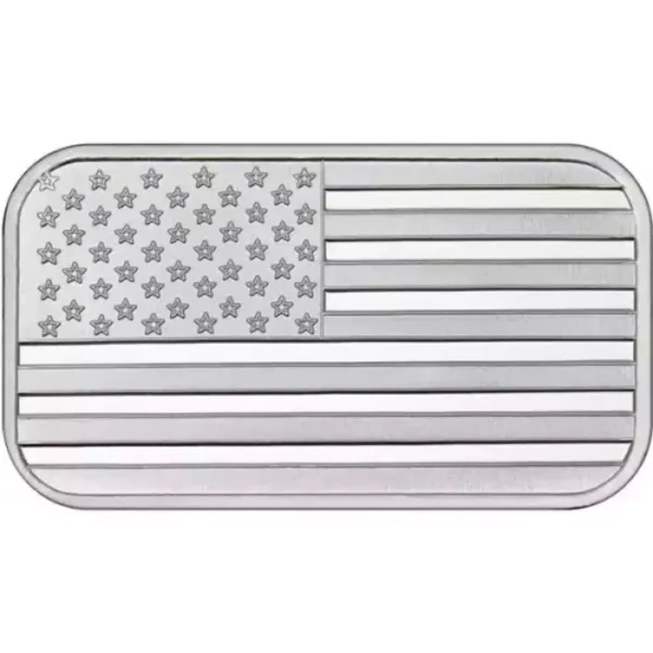 1oz Highland Mint "United We Stand" American Flag  Silver Bar