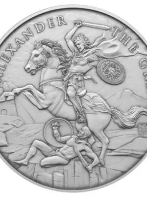 1oz Legendary Warriors Series "Alexander The Great" .999 Silver Round