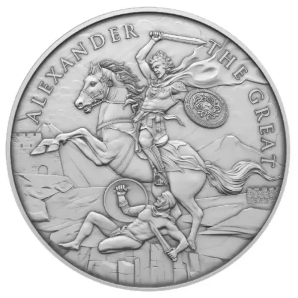 1oz Legendary Warriors Series "Alexander The Great" .999 Silver Round
