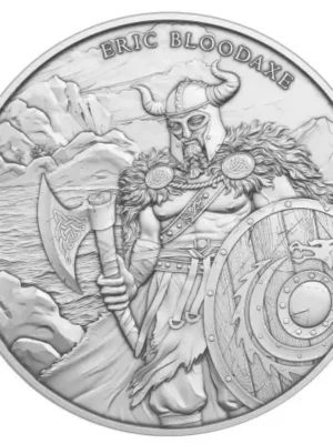 1oz Legendary Warriors Series "Eric Blood Axe" .999 Silver Round