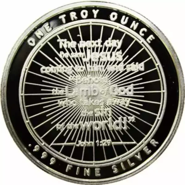 1oz Mason Mint Lamb of God .999 Silver Round