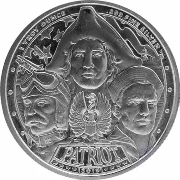1oz Mason Mint Patriot Series "World War 2" .999 Silver Round
