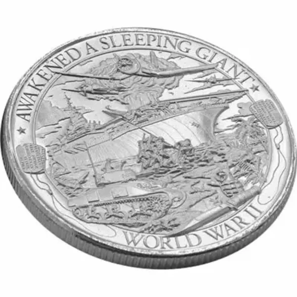 1oz Mason Mint Patriot Series "World War 2" .999 Silver Round