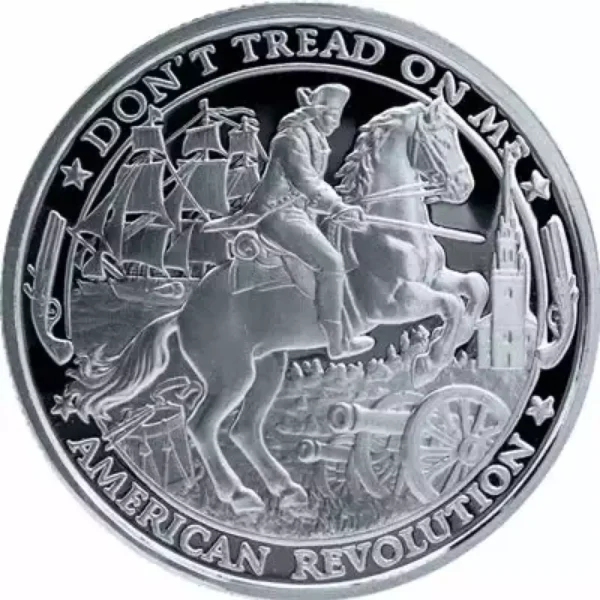 1oz Mason Mint Patriot Series "American Revolution" Silver Round