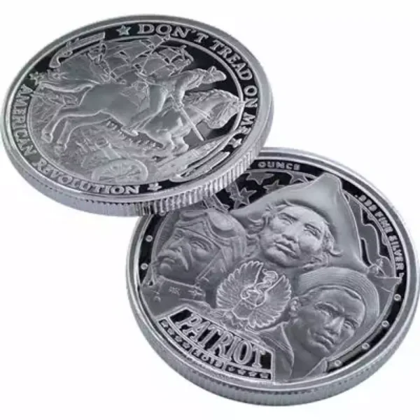 1oz Mason Mint Patriot Series "American Revolution" Silver Round