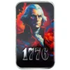 1oz Scottsdale Mint " 1776 Washington" Colorized .999 Silver Bar