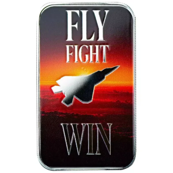 1oz Scottsdale Mint " Fly Fight Win" Colorized .999 Silver Bar