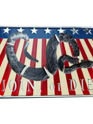 1oz Scottsdale Mint " Join or Die Snake" Colorized .999 Silver Bar