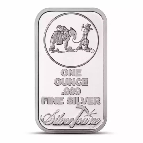 1oz  SilverTowne .999 Silver Prospector Bar
