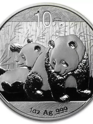 2010 1oz Chinese .999 Silver Panda