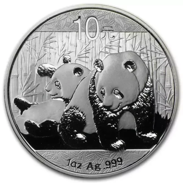 2010 1oz Chinese .999 Silver Panda